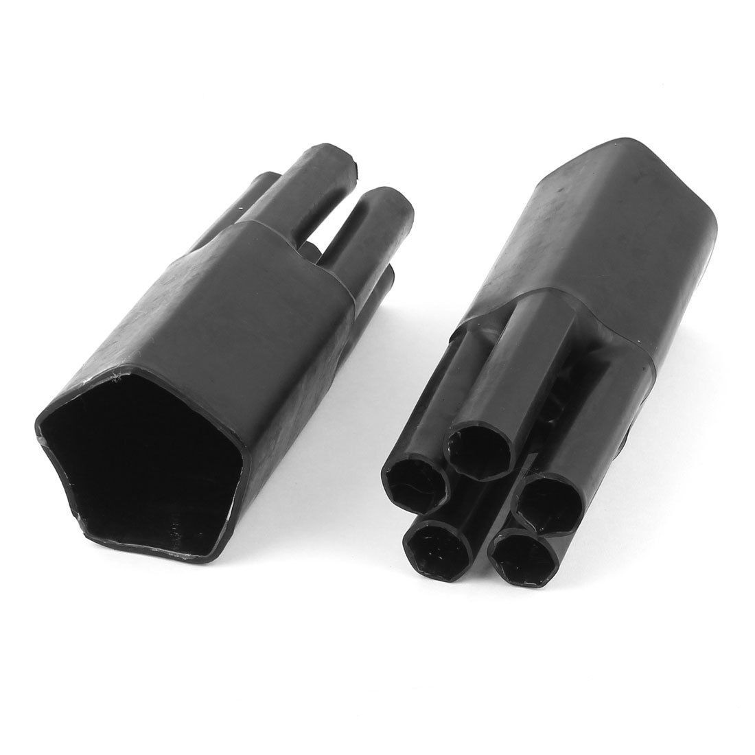 2pcs 46mm 14mm 5 Way Heat Shrink Breakout Boot Cable Jointing for 25 50MM2 Wire