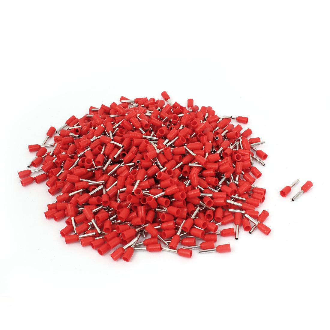 Red Plastic Cord End Sleeve Pre Insulation Wire Ferrule Terminals 1 5MM2 1000pcs