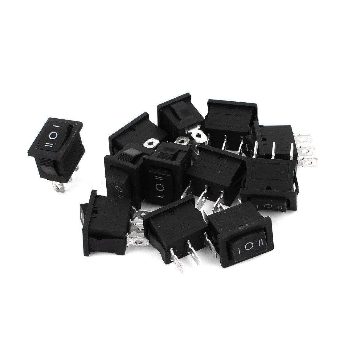 AC 250V 6A AC 125V 10A SPDT 3 Pin Terminal on Off on Snap in Boat Rocker Switch