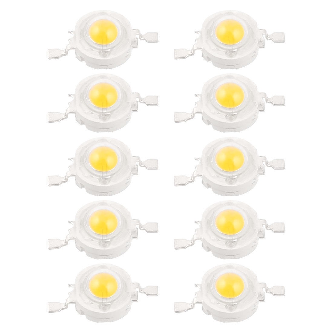 10 Pcs 1W Power Energy Saving Warm White LED Lamp Beads Emitter 95 100LM