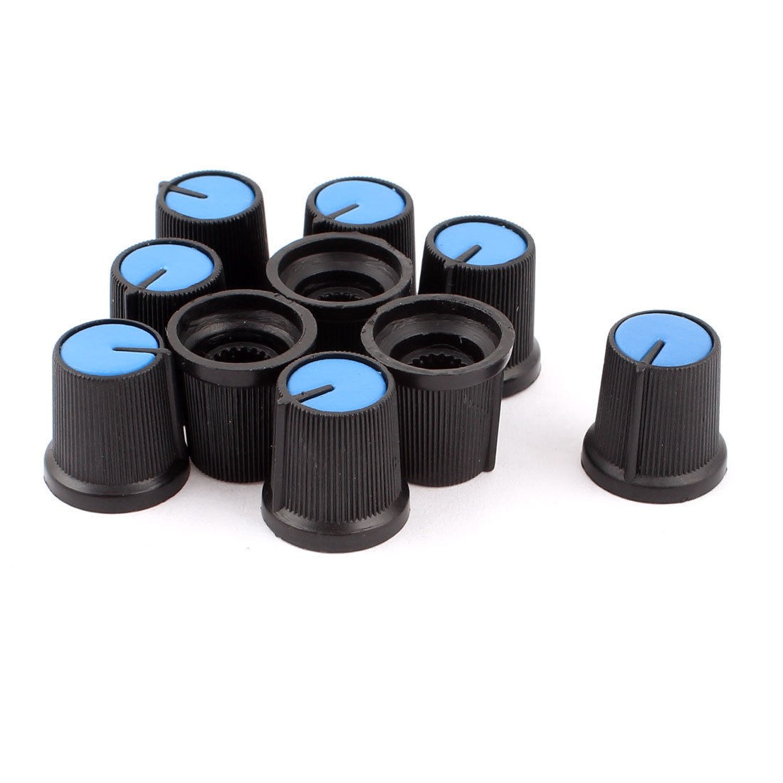 10pcs 6mm Dia Shaft Potentiometer Rotary Knob Control Switch Grip