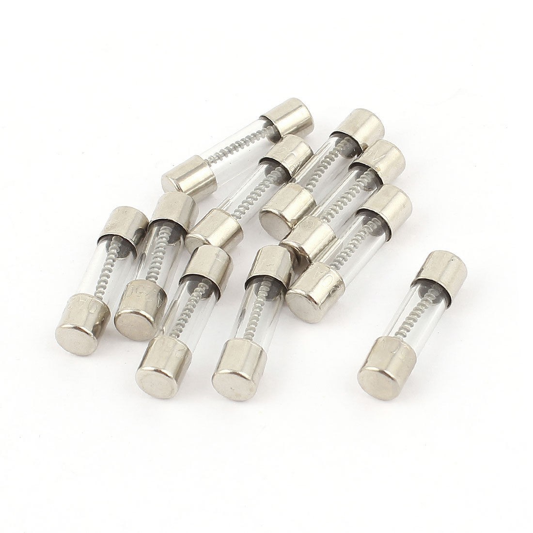 10 Pcs 250V 20A 20Amp Slow Blow Glass Fuses Tubes 5mm x 20mm