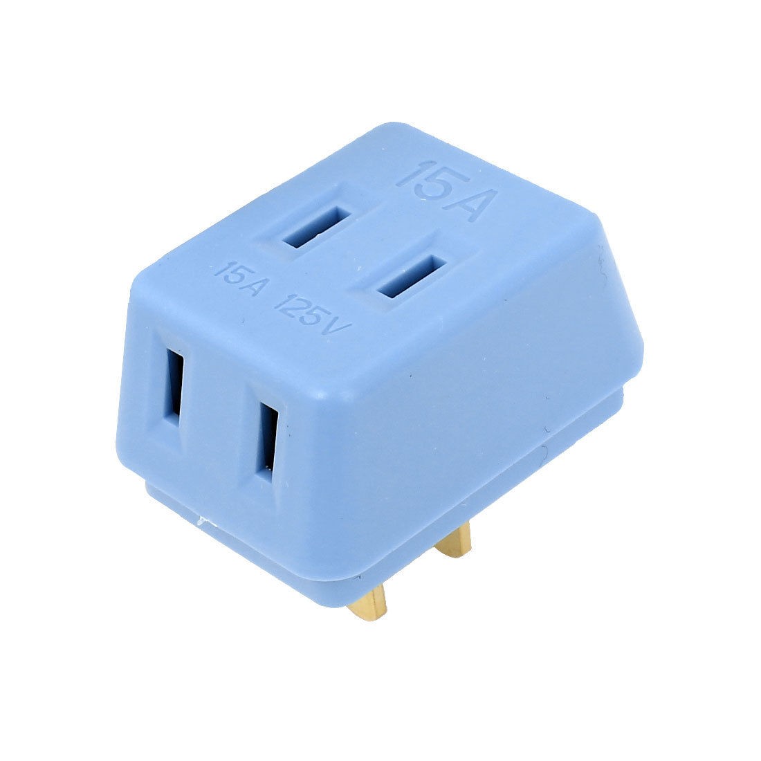 US Plug AC 125V 15A 3 Outlet Wireless Power Socket Adaptor Blue