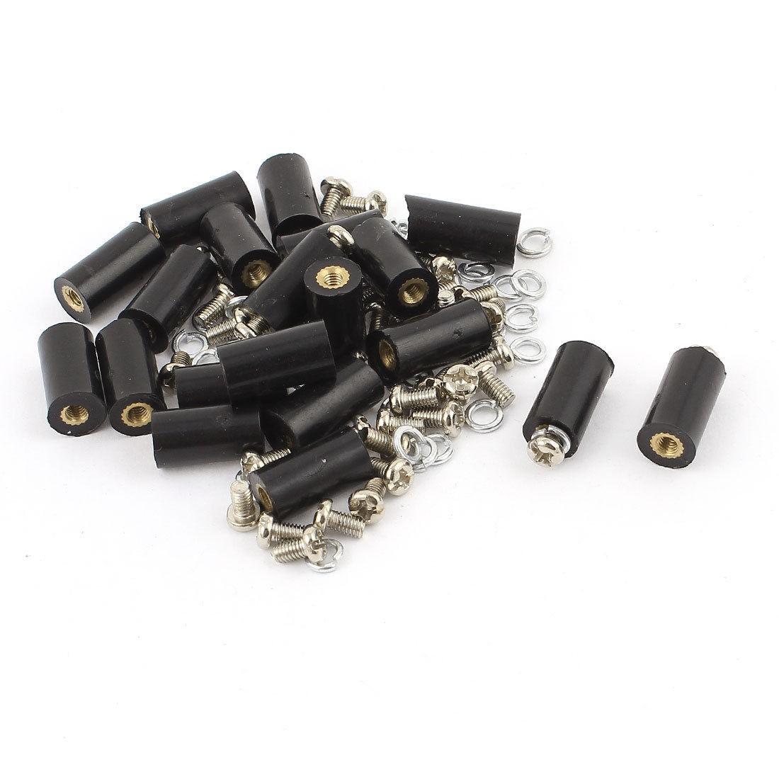 20pcs M3 Brass Insert Thread 8x15mm Insulated Standoffs Spacer for Motherboards