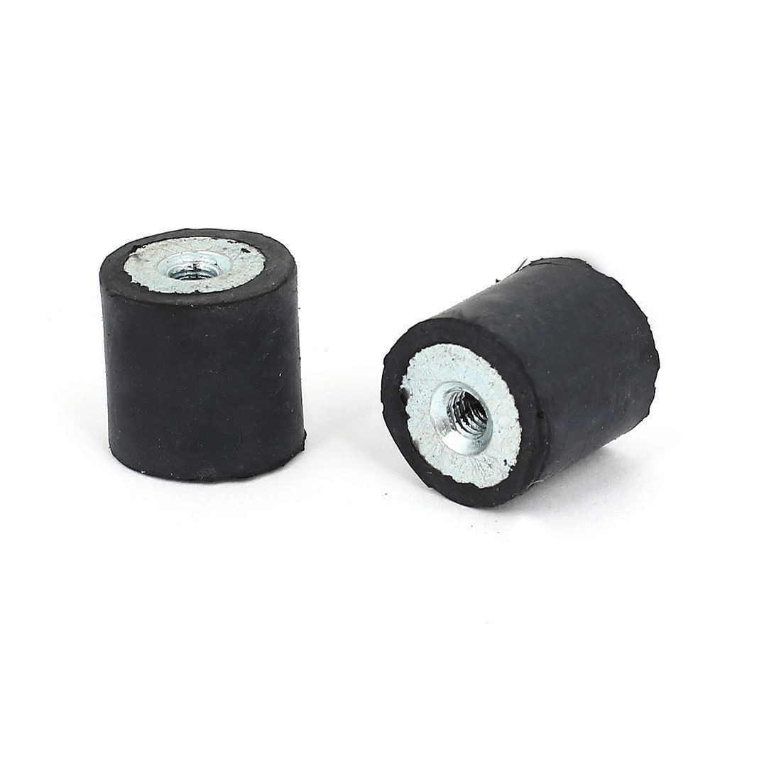 2pcs M4 15 x 15mm Double Side Anti Vibration Rubber Mount Isolator Bobbin