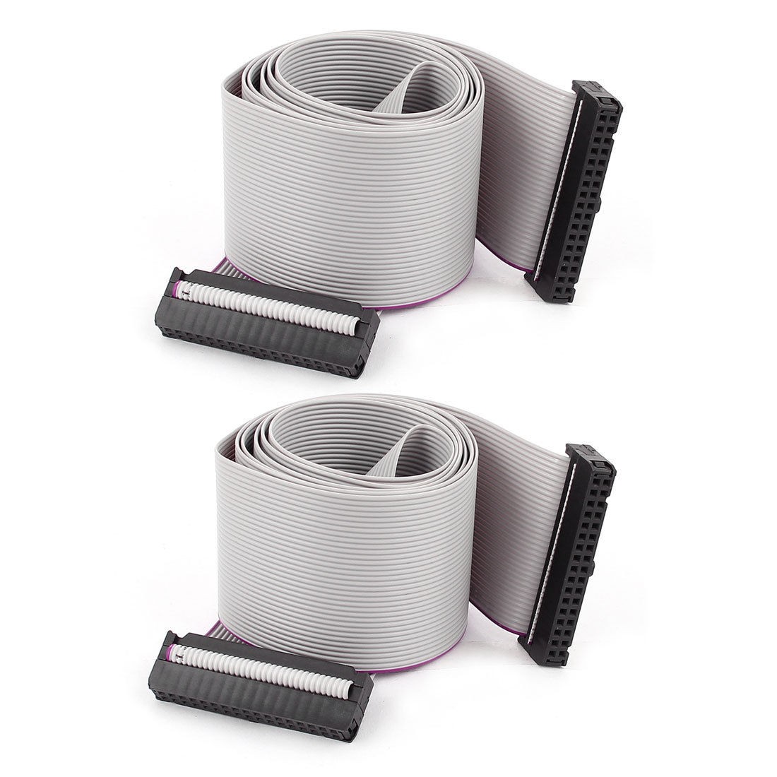 2pcs FC34P 34WAY IDC Socket Extension Flat Ribbon Cable 100cm for Arduino DIY