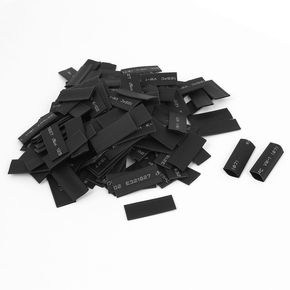 400pcs 7mm Dia Polyolefin 2 1 Heat Shrink Tubing Wire Wrap Tube Cable Sleeve