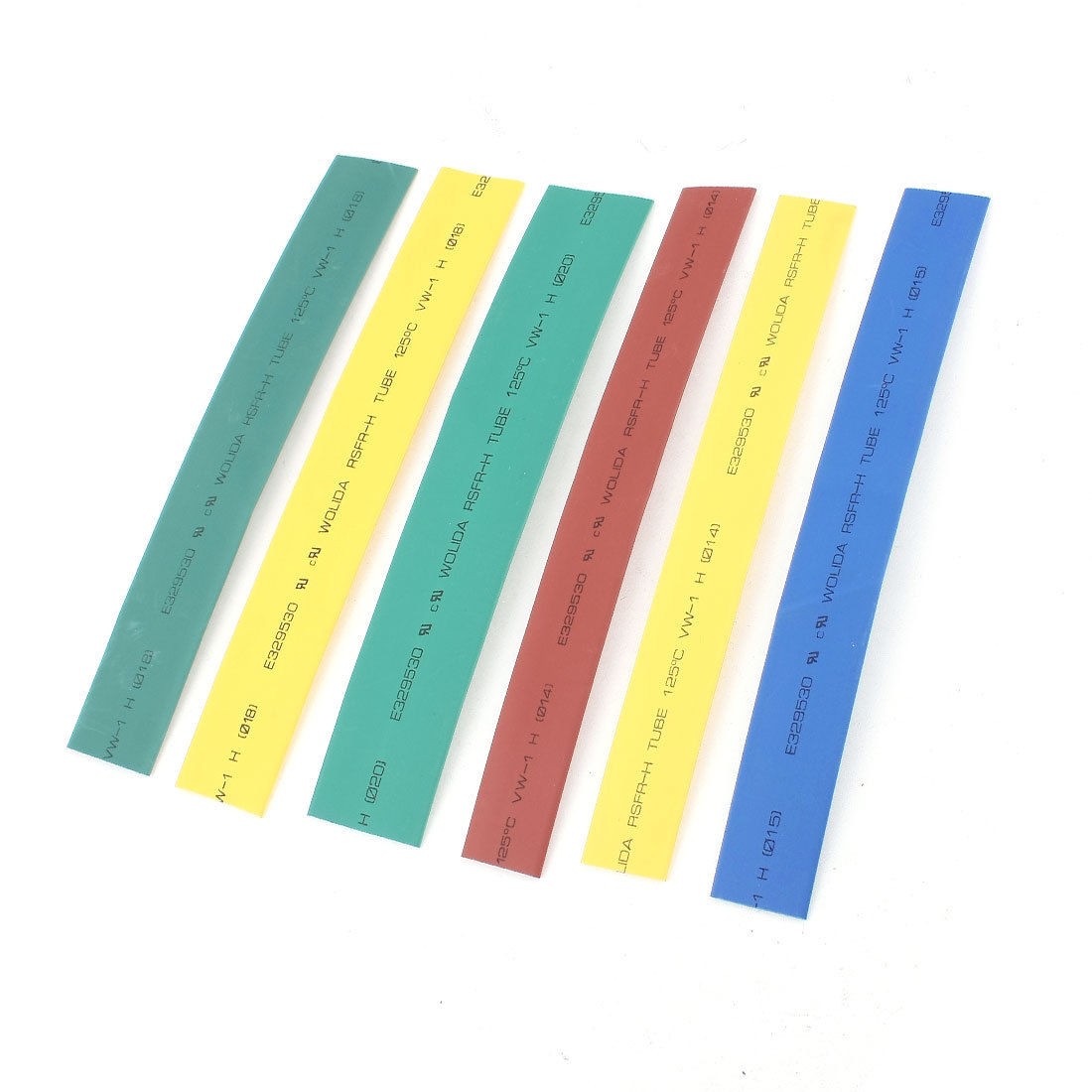 6pcs 2 1 Heat Shrink Tubing Wrap Wire Sleeve Assorted Set 20cm Length