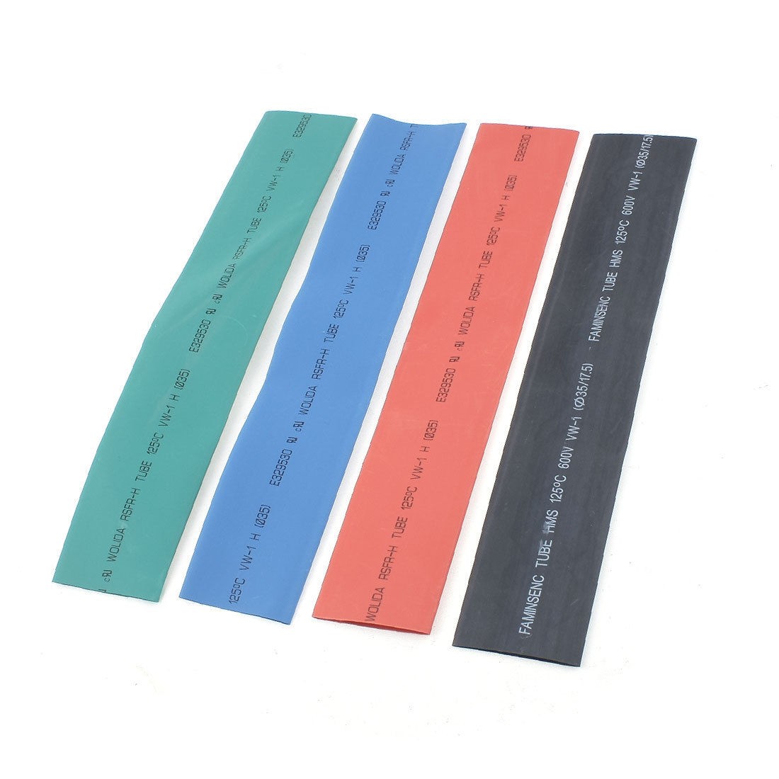 4pcs 2 1 35mm Heat Shrink Tubing Wrap Wire Sleeve Assortment Set 4 Colors 12"