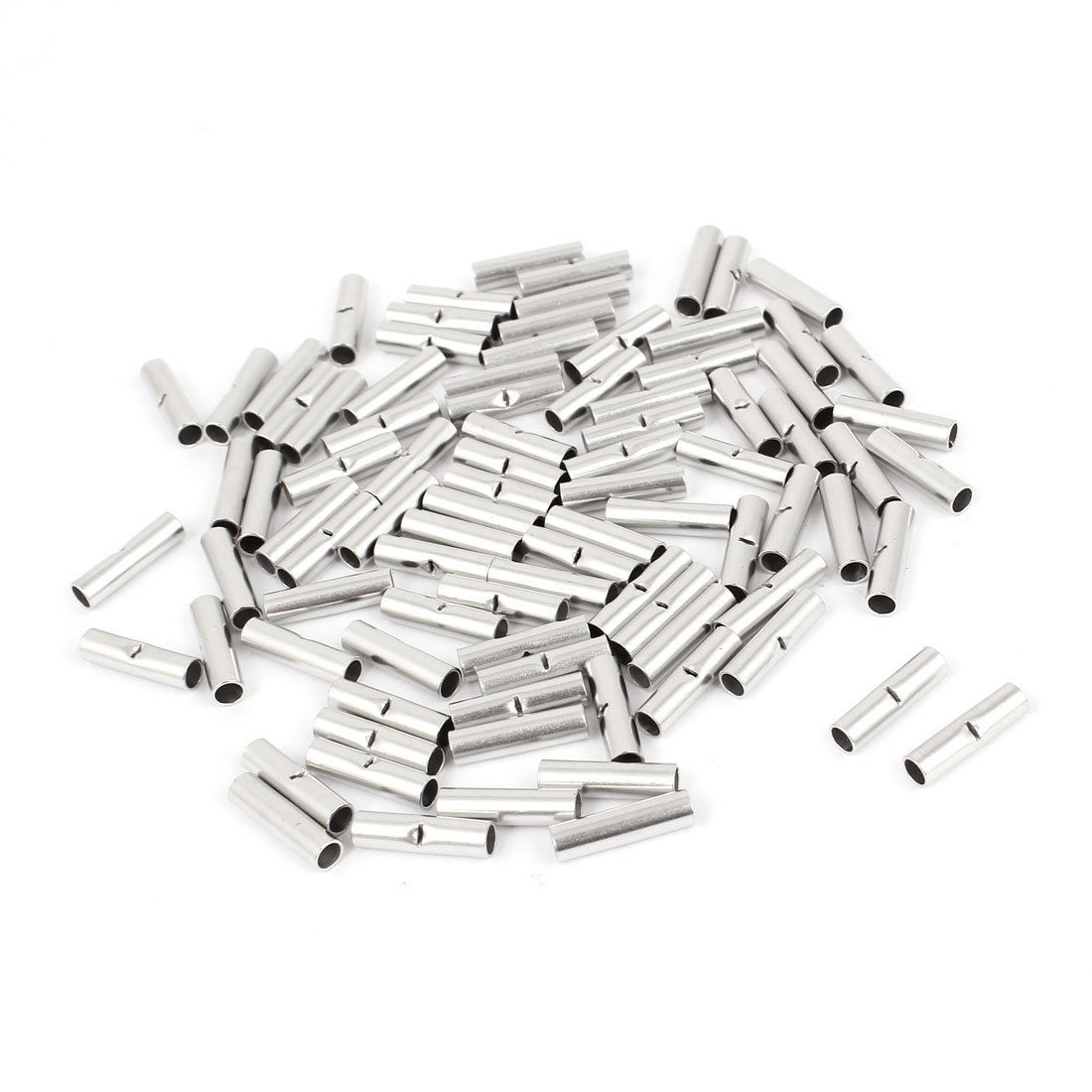 60 Pcs BN1 Intermediate Joint Copper Connection Pipe Connected to Terminal Wire