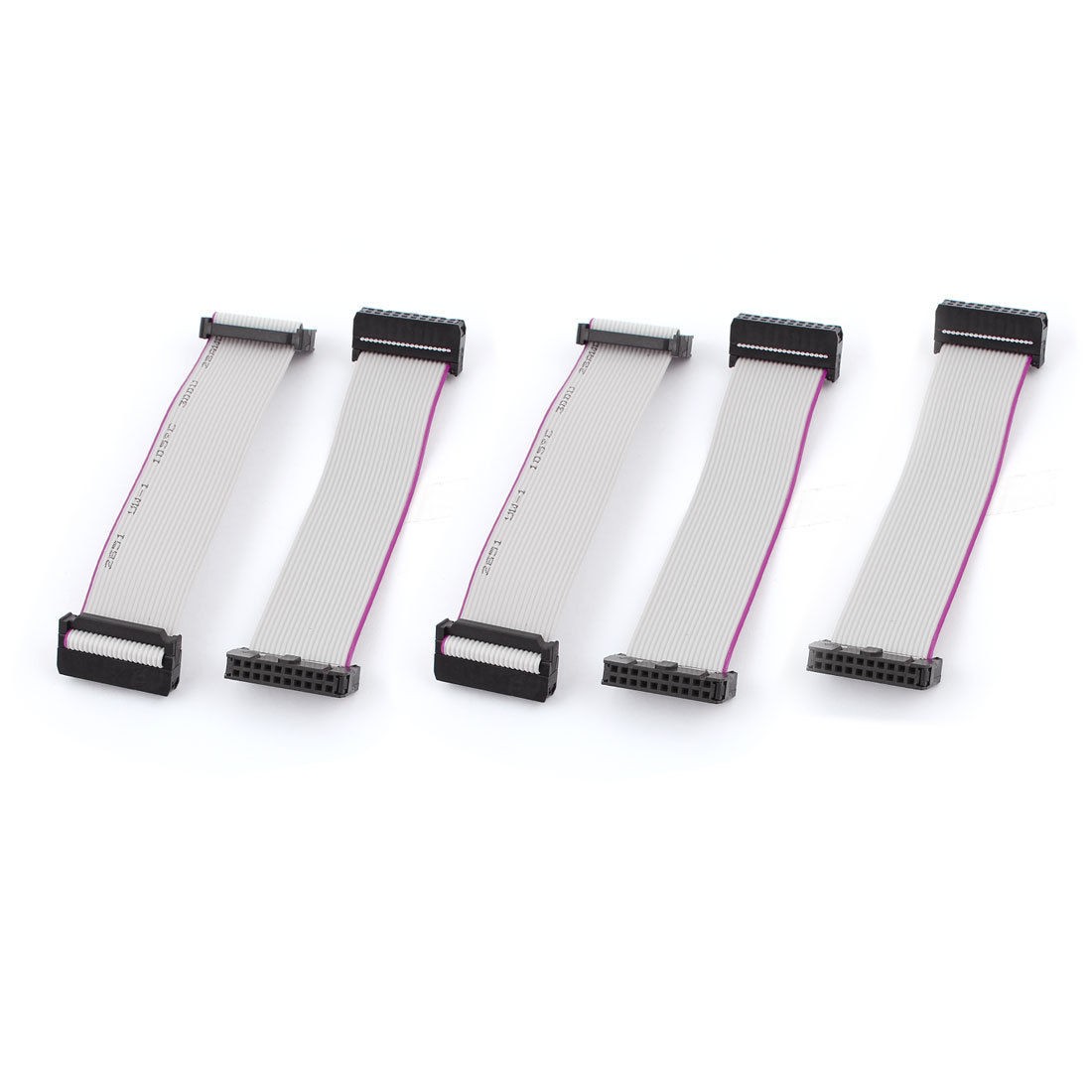 5pcs FC20P 20 Pin Arduino DIY IDC Socket Extension Flat Ribbon Cable Wire 10cm