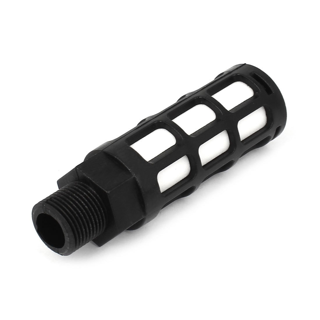 16mm 3 8BSP Male Thread Pneumatic Silencer Muffler Noise Absorb Deadener