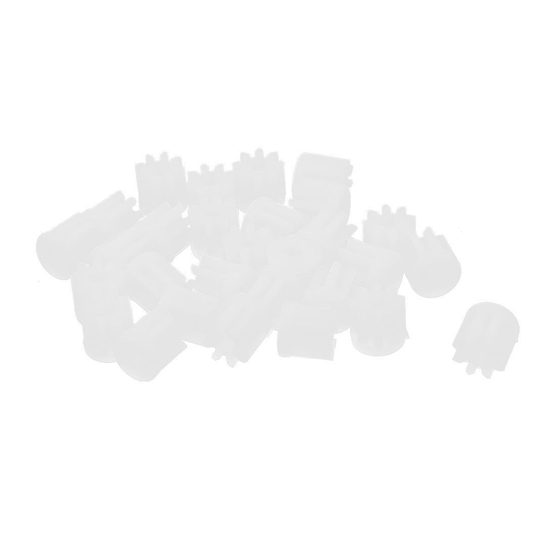 30pcs 5mm x 2mm 8 Teeth Plastic Gear Wheel Cog for DIY Toy Car Motor Shaft