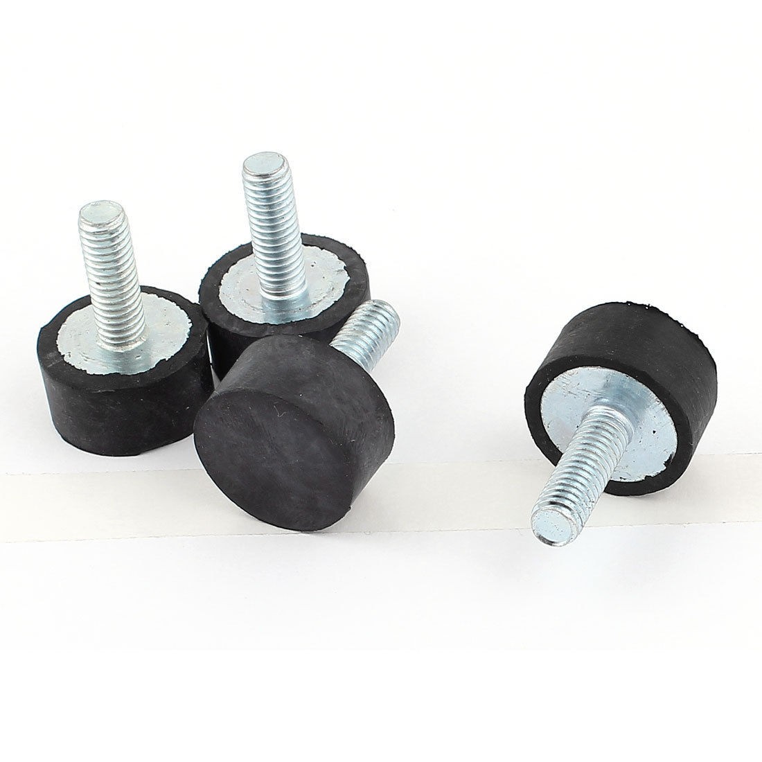 4pcs 7 8" x 3 8" Rubber Shock Absorber Vibration Isolator Mounts M6