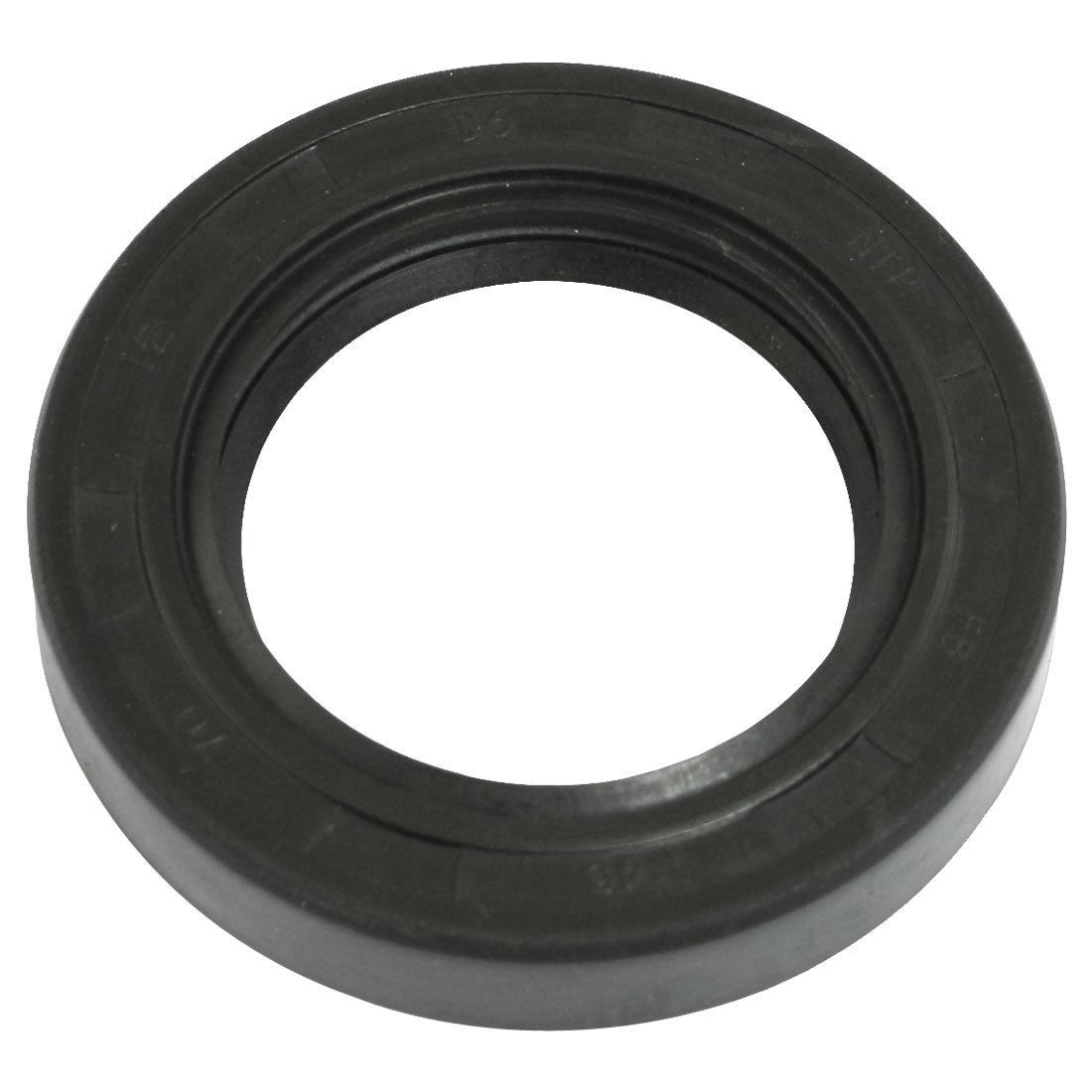 Steel Spring Double Lip 45mm x 70mm x 12mm TC Oil Seal Black