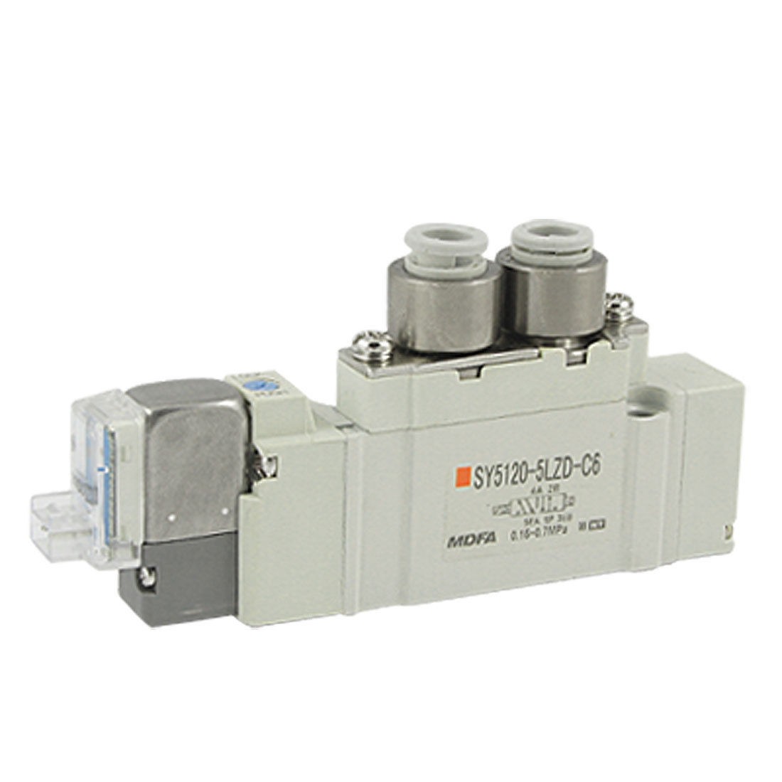 DC 24V L Plug Wired Connector 5 Port Solenoid Valve New