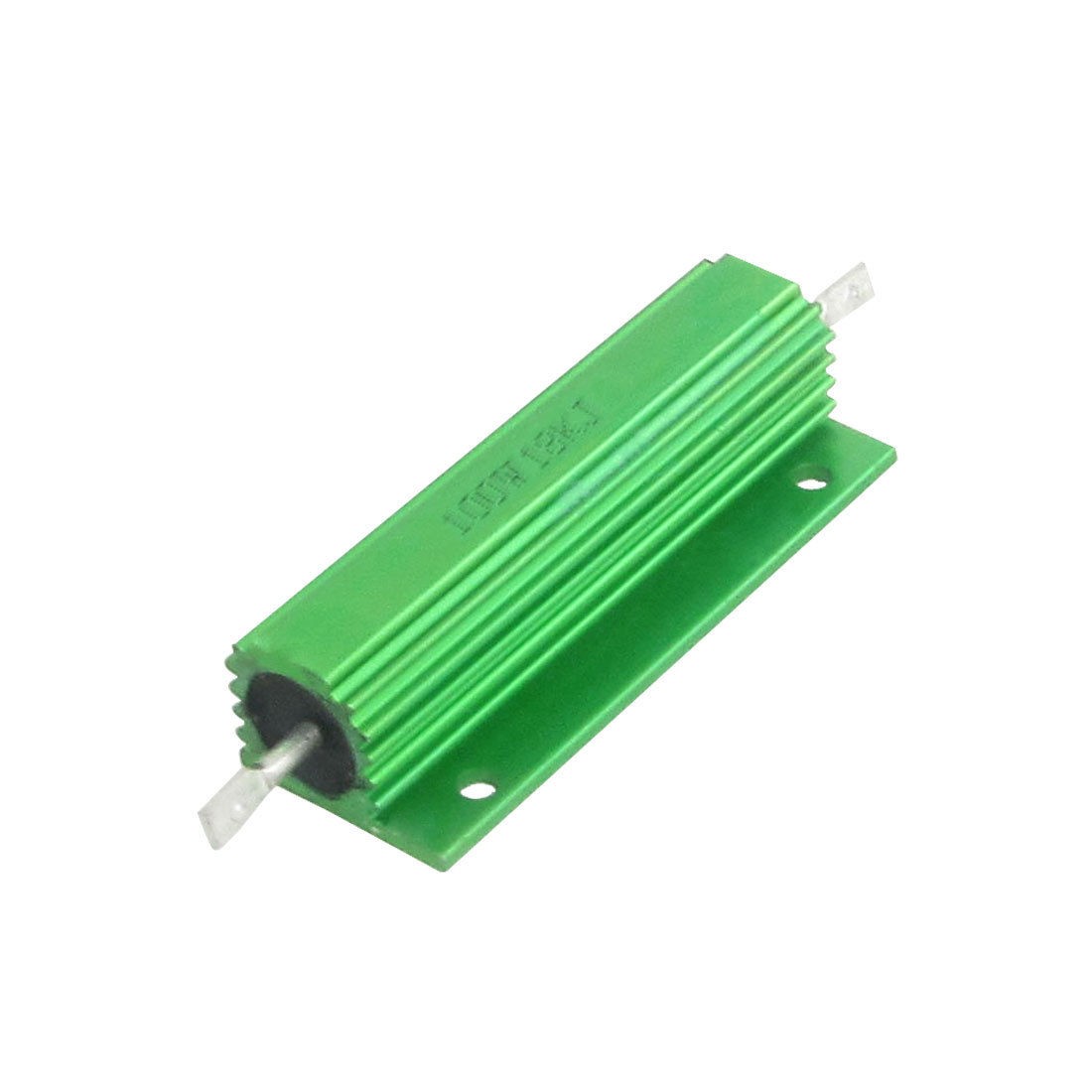 100W 18K Ohm Screw Tap Mounted Aluminum Housed Wirewound Resistors 2 Pcs