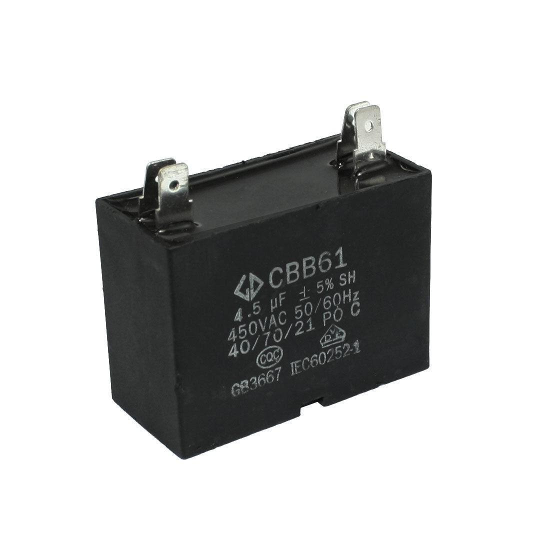 CBB61 4.5uF 50/60Hz 4 Pins Motor Run Capacitor AC 450V
