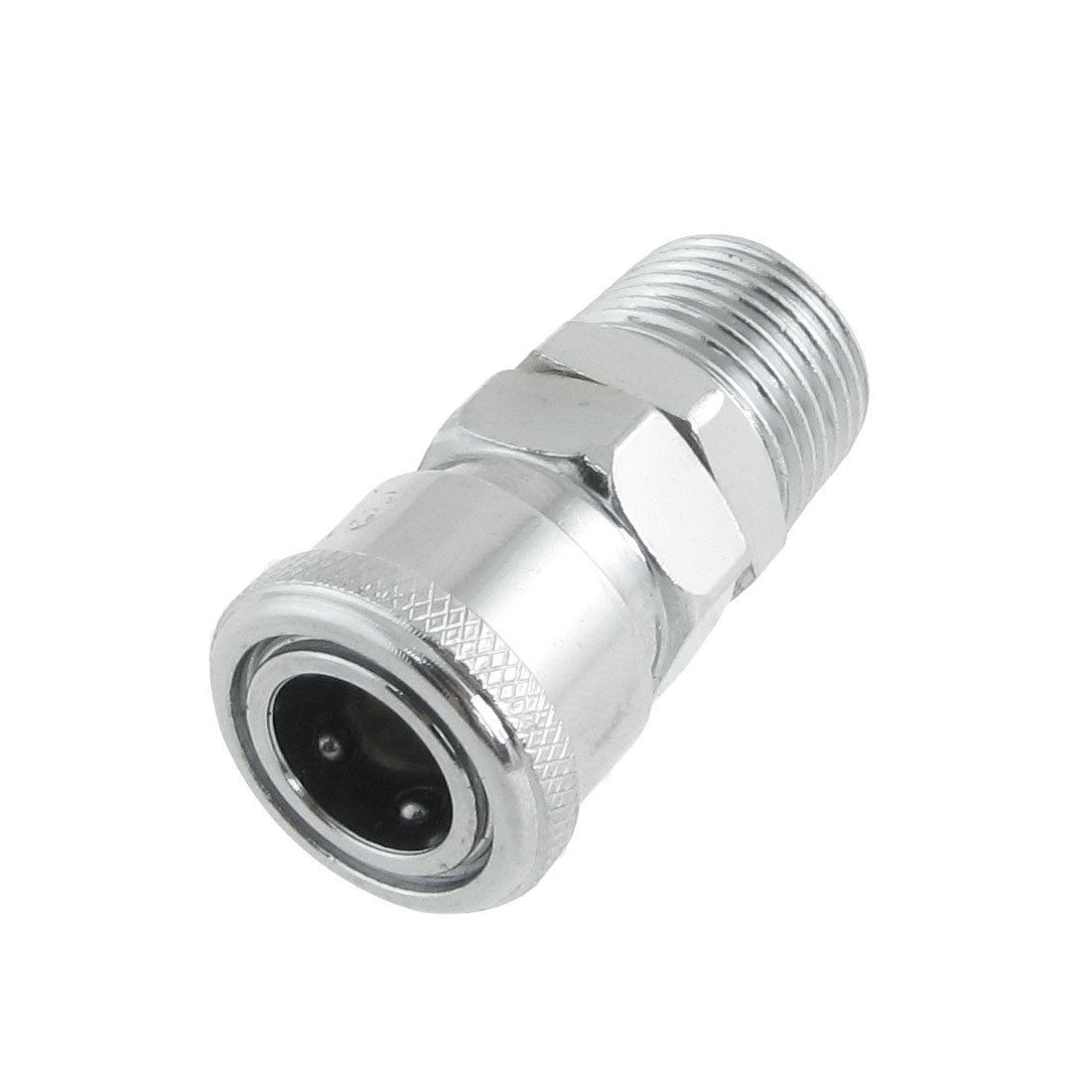 40SM Pneumatic Flow 20mm Male Thread Quick Connecting Coupler