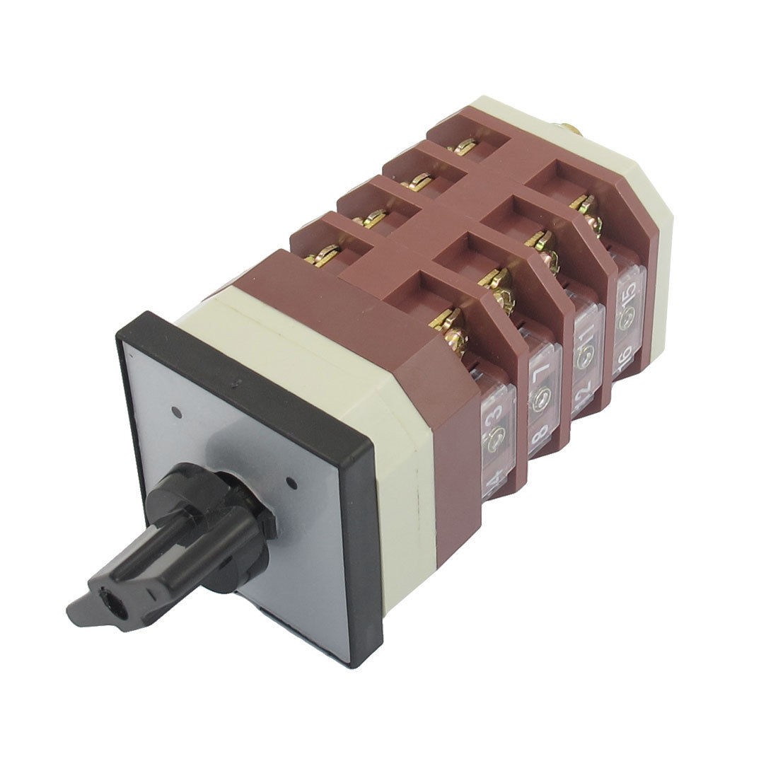 Locking 16 Terminal 2 Position Cam Combination Changeover Switch AC 380V 16A