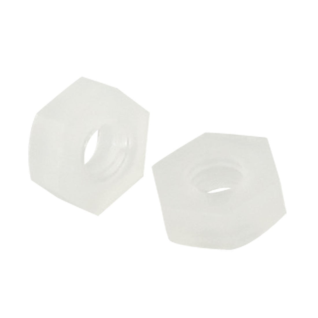 30 Pcs 5/64" Female Thread Insulated Fastener Nut White PN-3N