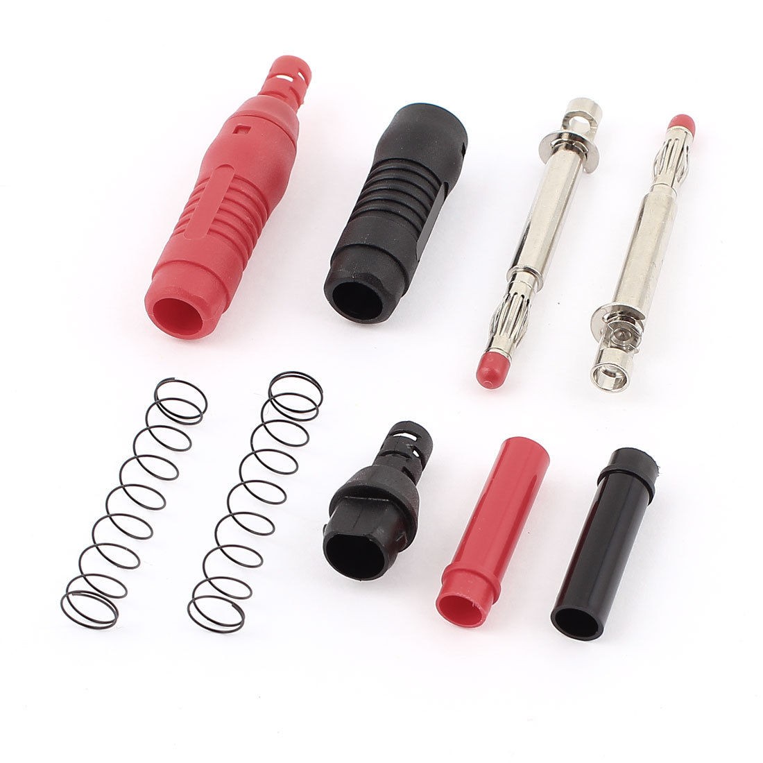 2pcs Spring Retractable 4mm Shrouded Test Plug Banana Connector