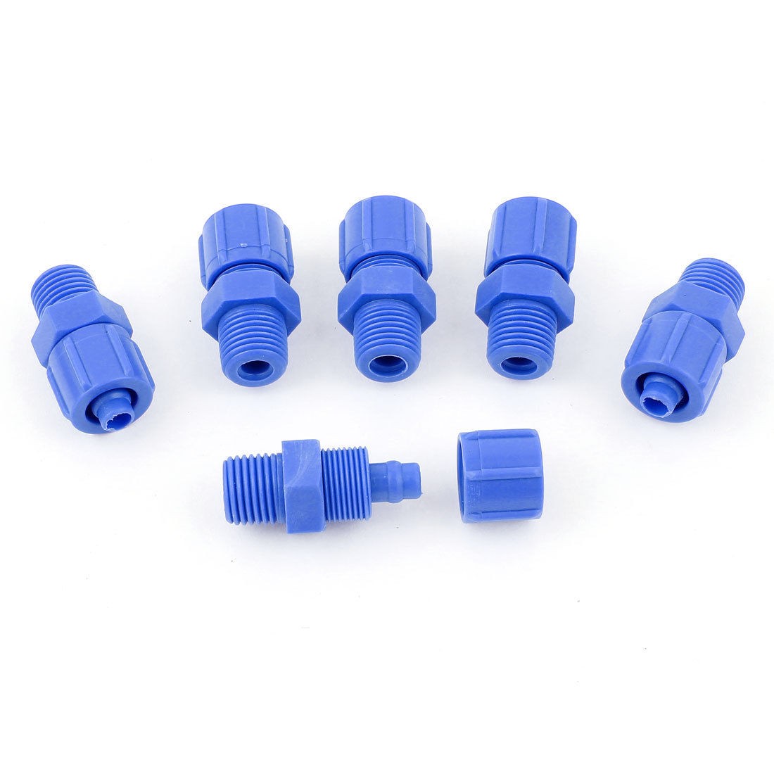6pcs 13mm 1 4BSP Thread Pneumatic Quick Coupler Pipe Connector for 10mm OD Hose