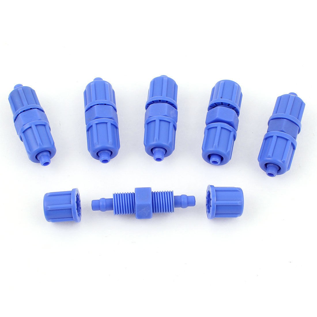 6pcs PVC Straight Pipe Connector Pneumatic Quick Coupler for 6mm Outer Dia Hose