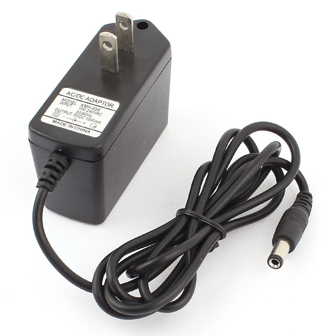 AC 100 240V to 5 5x1 35mm 5V 1A DC Plug Power Supply Adapter for LED Light Strip