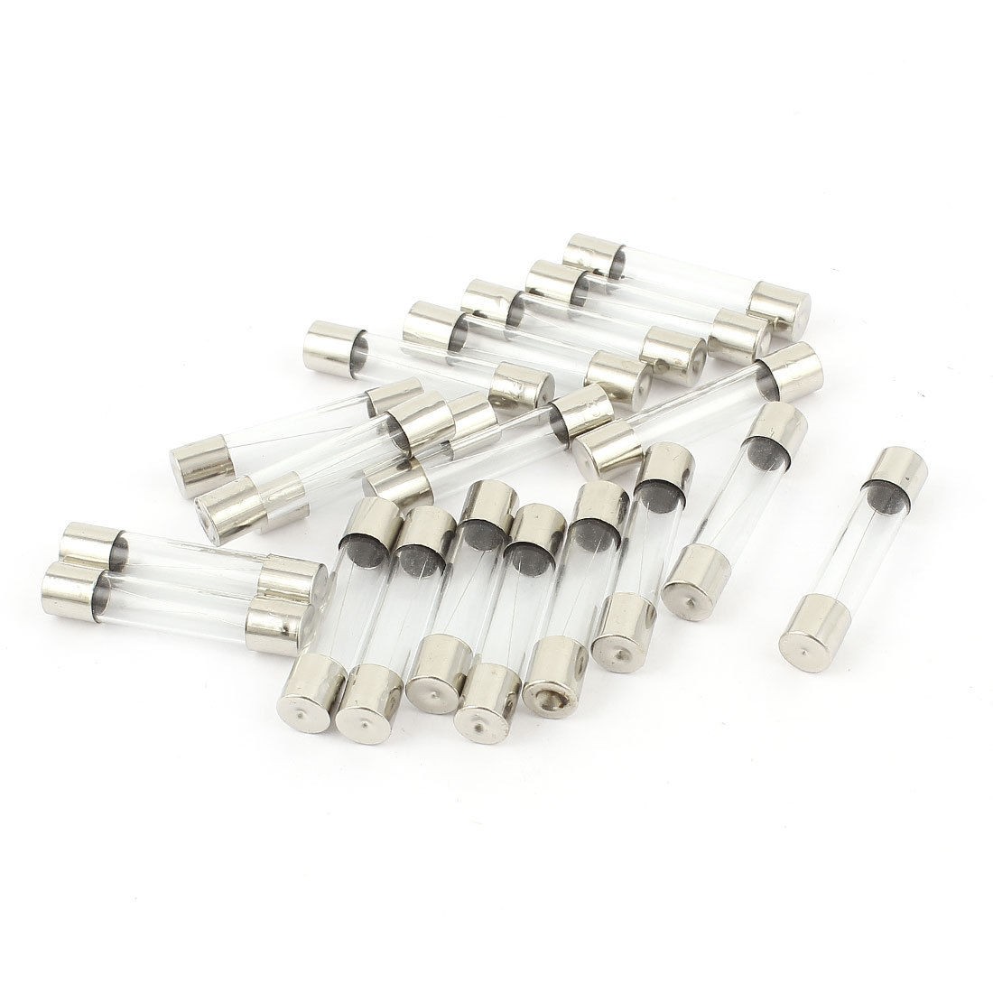 20pcs 6x30mm Quick Blow Fast Acting Low Break Capacity Glass Tube Fuse 2 5A 125V