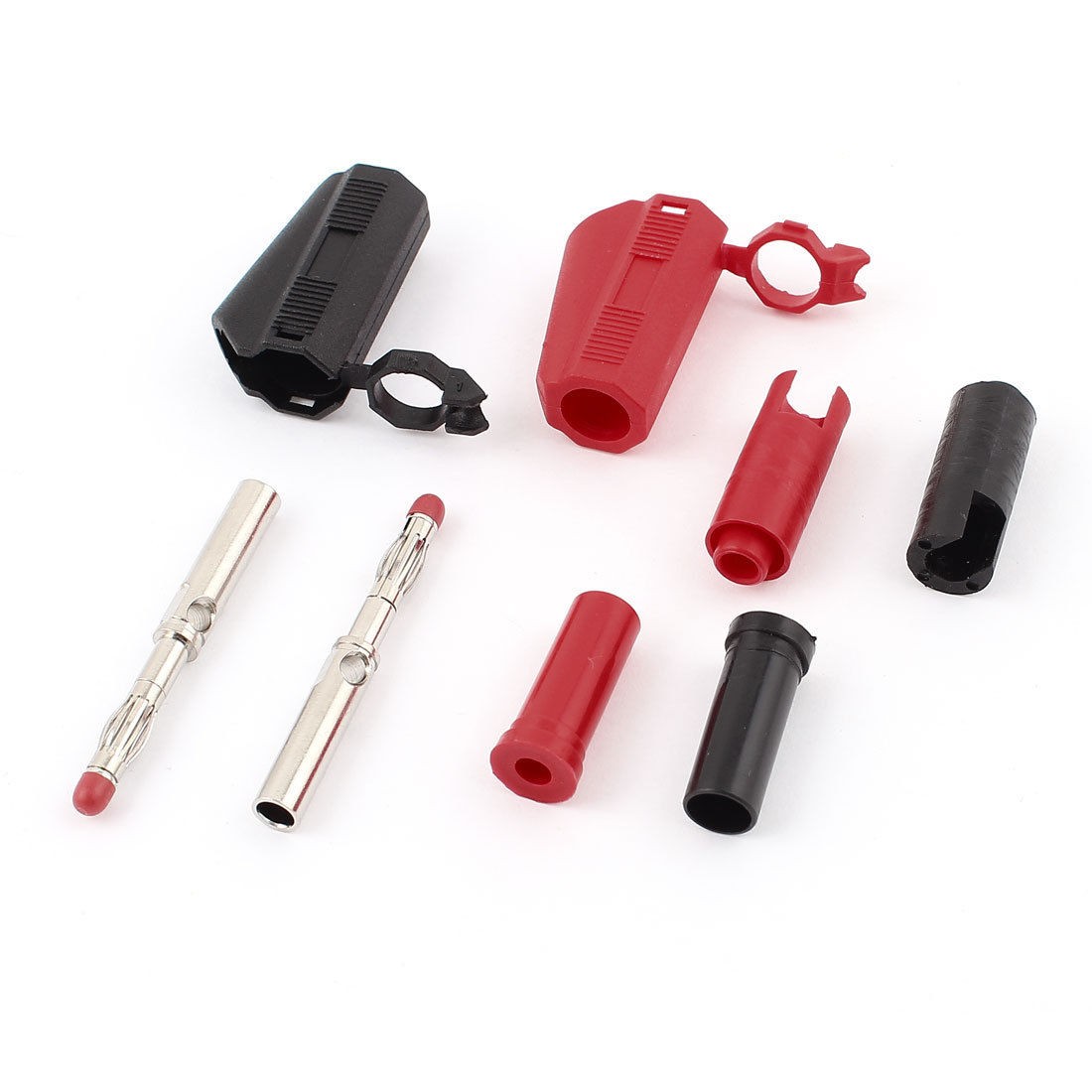 2pcs Safety Stackable Shrouded 4mm Multimeter Banana Plug Connector