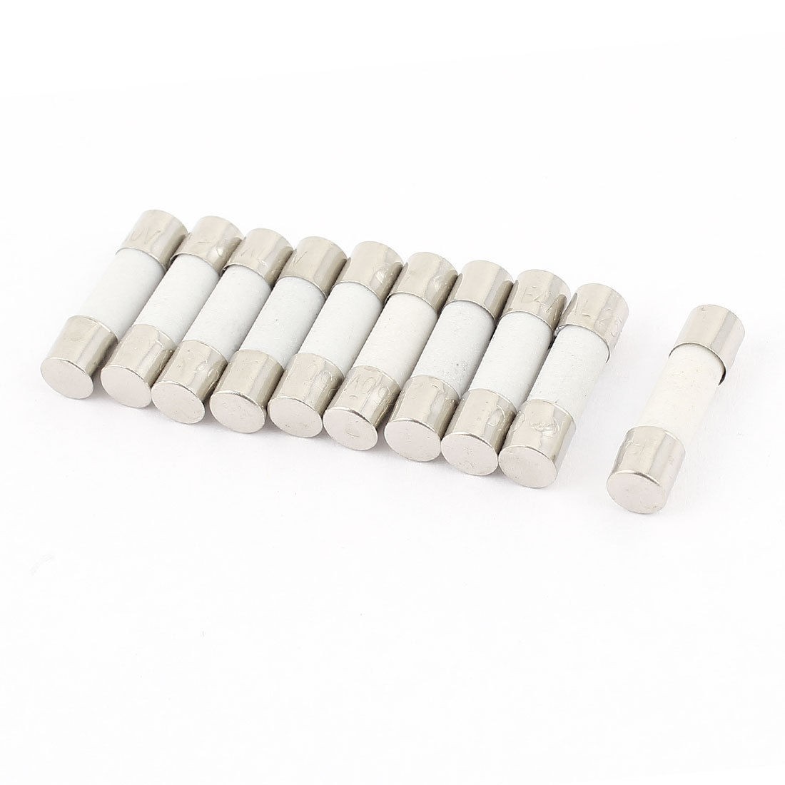 10 Pcs 250V 25A F25A Fast Blow Ceramic Fuses Tubes 5mm x 20mm