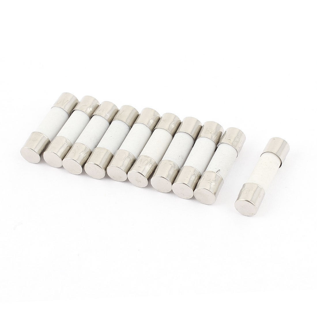 10 Pcs 250V 10A F10A Fast Blow Ceramic Fuses Tubes 5mm x 20mm