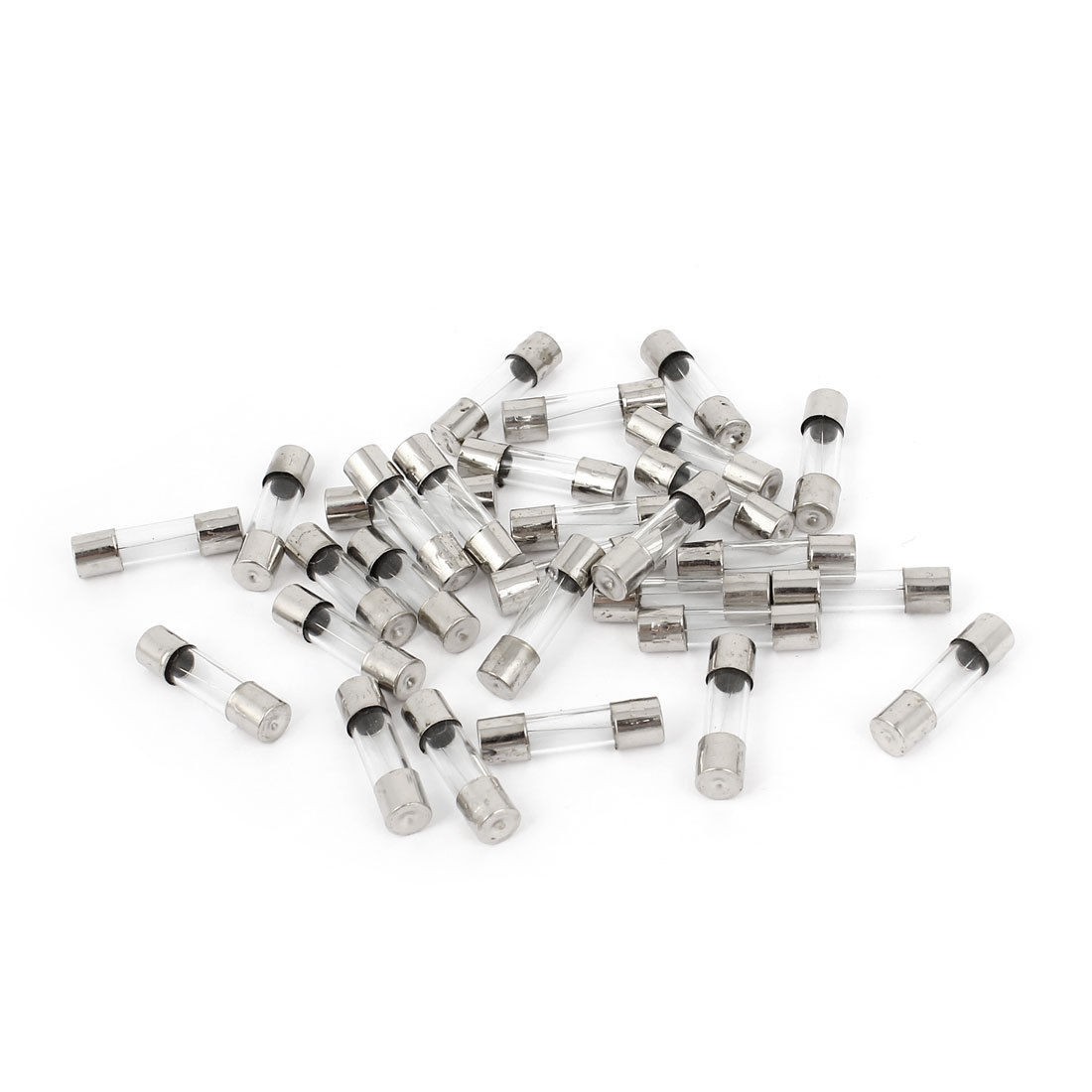 30 Pcs 250V 5A F5AL Quick Fast Blow Type Glass Tube Fuses 5mm x 20mm
