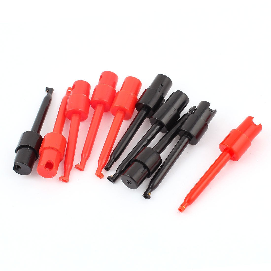 10pcs Large Size Round Single Hook Clip Test Probe for Electronic Testing