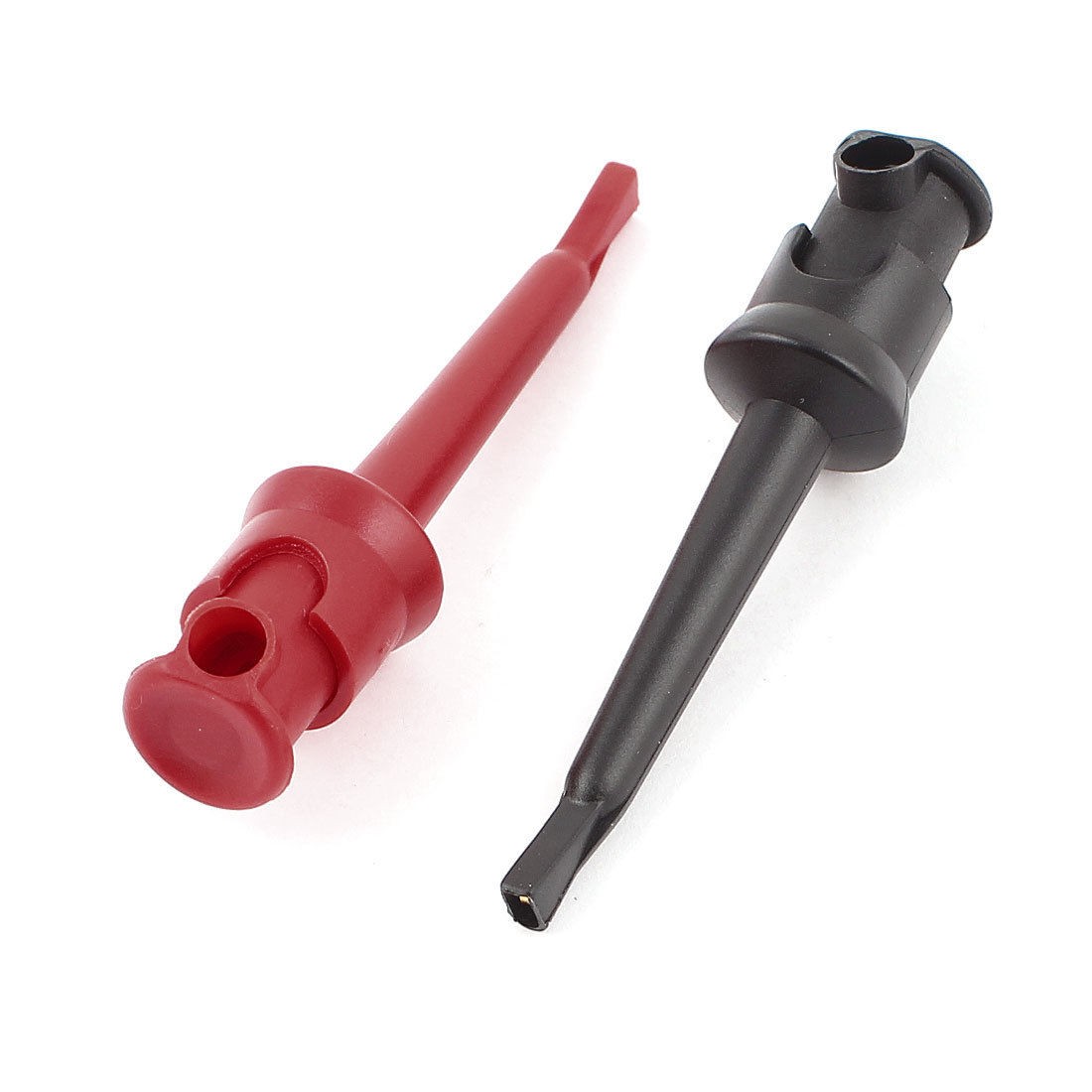 2pcs Gold Plated Mini Grabber Single Hook Clip Test Probe for Electronic Testing