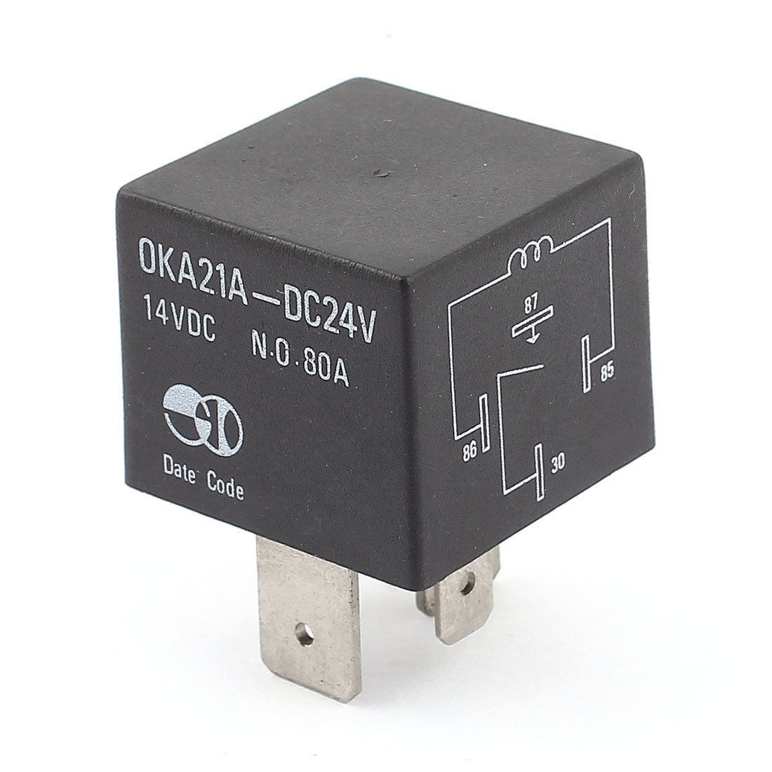 DC 24V SPST 4 Pin Changeover Automotive Car Bike Boat Relay 80A