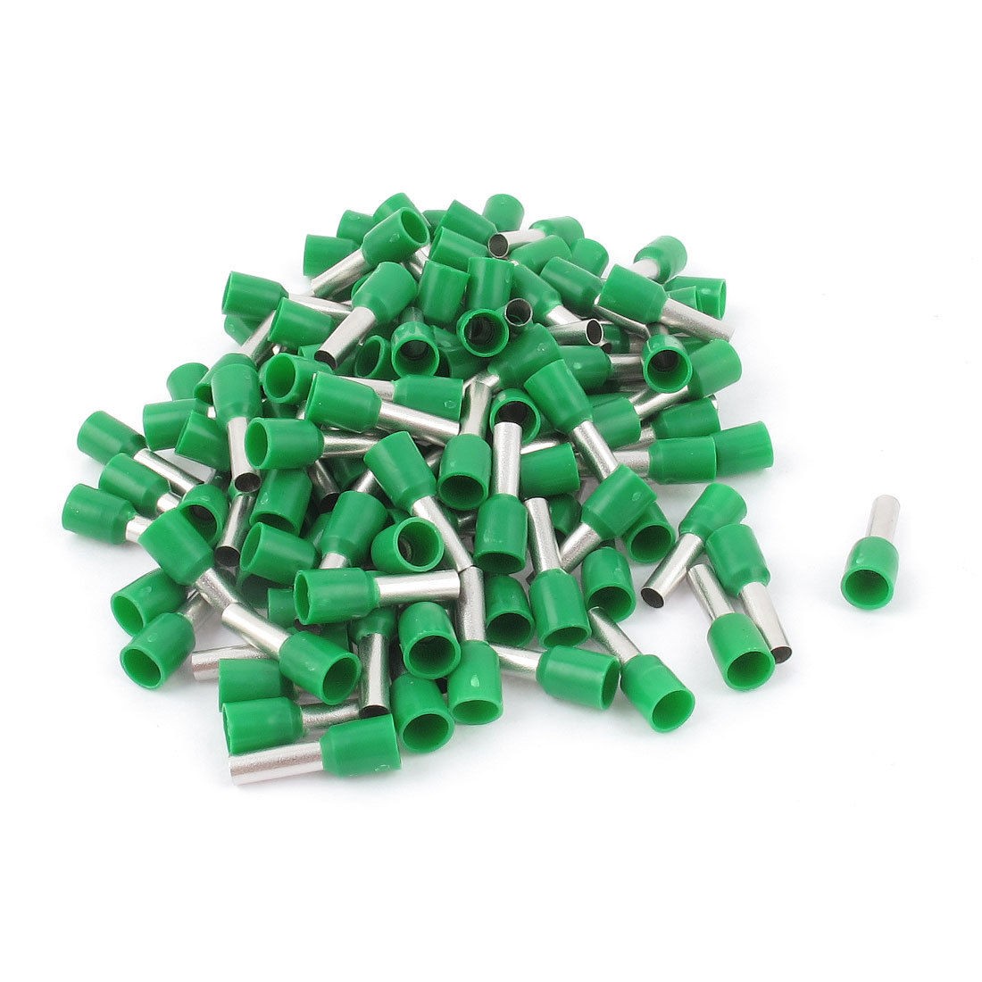 100 Pcs AWG12 Wire Copper Crimp Connector Insulated Ferrule Terminal Green