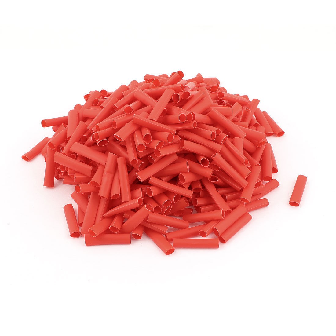 500pcs 5mm Ratio 2 1 Red Flexible Polyolefin Heat Shrink Tubing Tube Wire Wrap