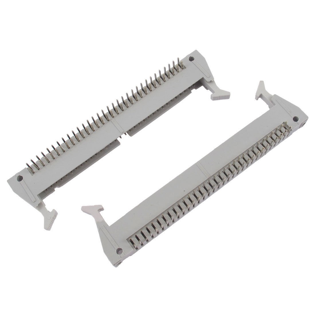 Double Rows 2 54mm 64PINS Lock Type Right Angle IDC Pin Headers Connector 2pcs