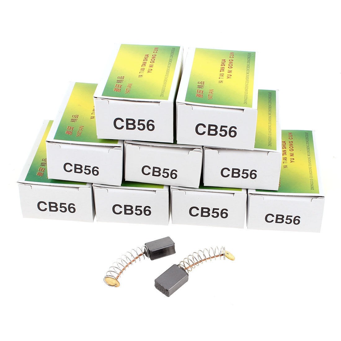 10pairs CB56 Carbon Brushes 12 x 8 x 5mm for Drill Generic Electric Motor