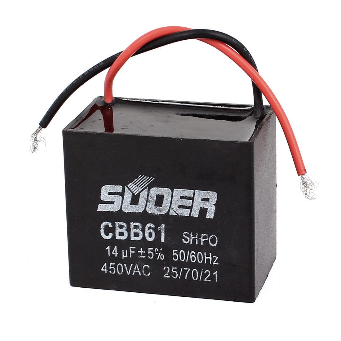 AC 450V 14uF 5 Tolerance CBB61 Polypropylene Film Motor Running Capacitor