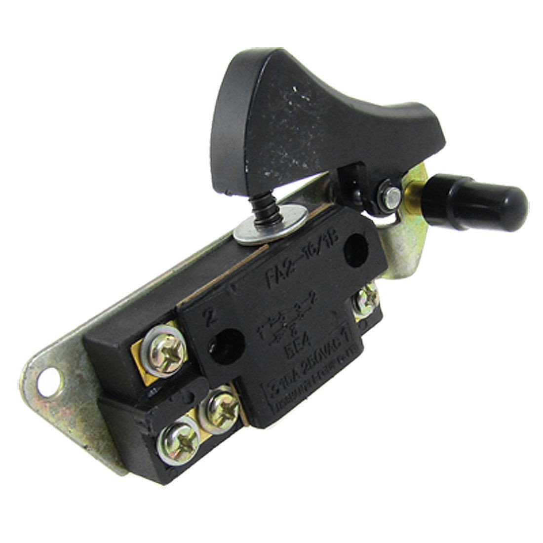 Electric Power Tool Manual Operation Lock Normal Open Trigger Switch AC 250V 15A