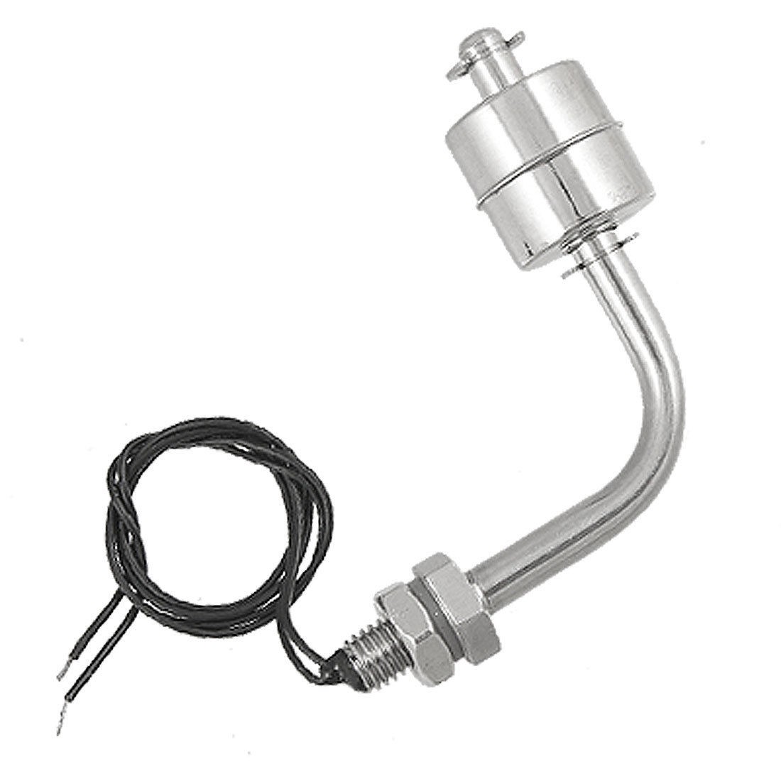 Silver Tone Liquid Water Level Right Angle Floating Switch