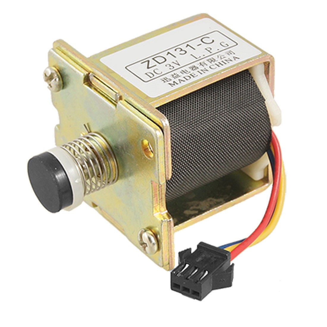DC 3V Self Absorption Solenoid Valve w 3-pin Connector for Gas Fast Water Heater