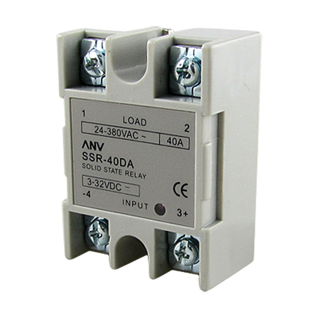 DC to AC Solid State Relay SSR-40DA 40A 3-32V DC / 24-380V AC w Heat Sink