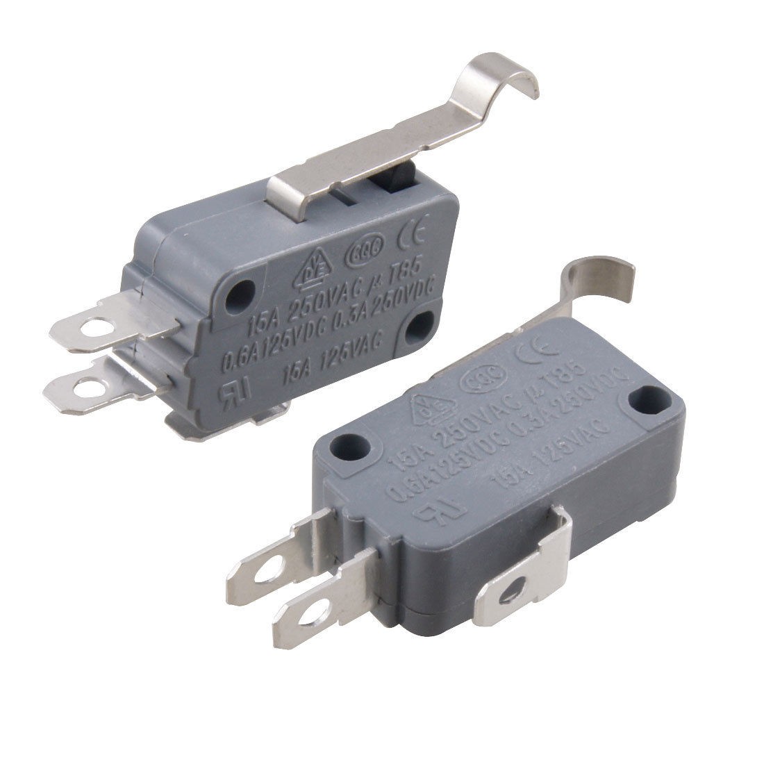 2 Pieces Micro Limit Switch Long R Type Hinge Lever Arm SPDT Snap Action CNC LOT