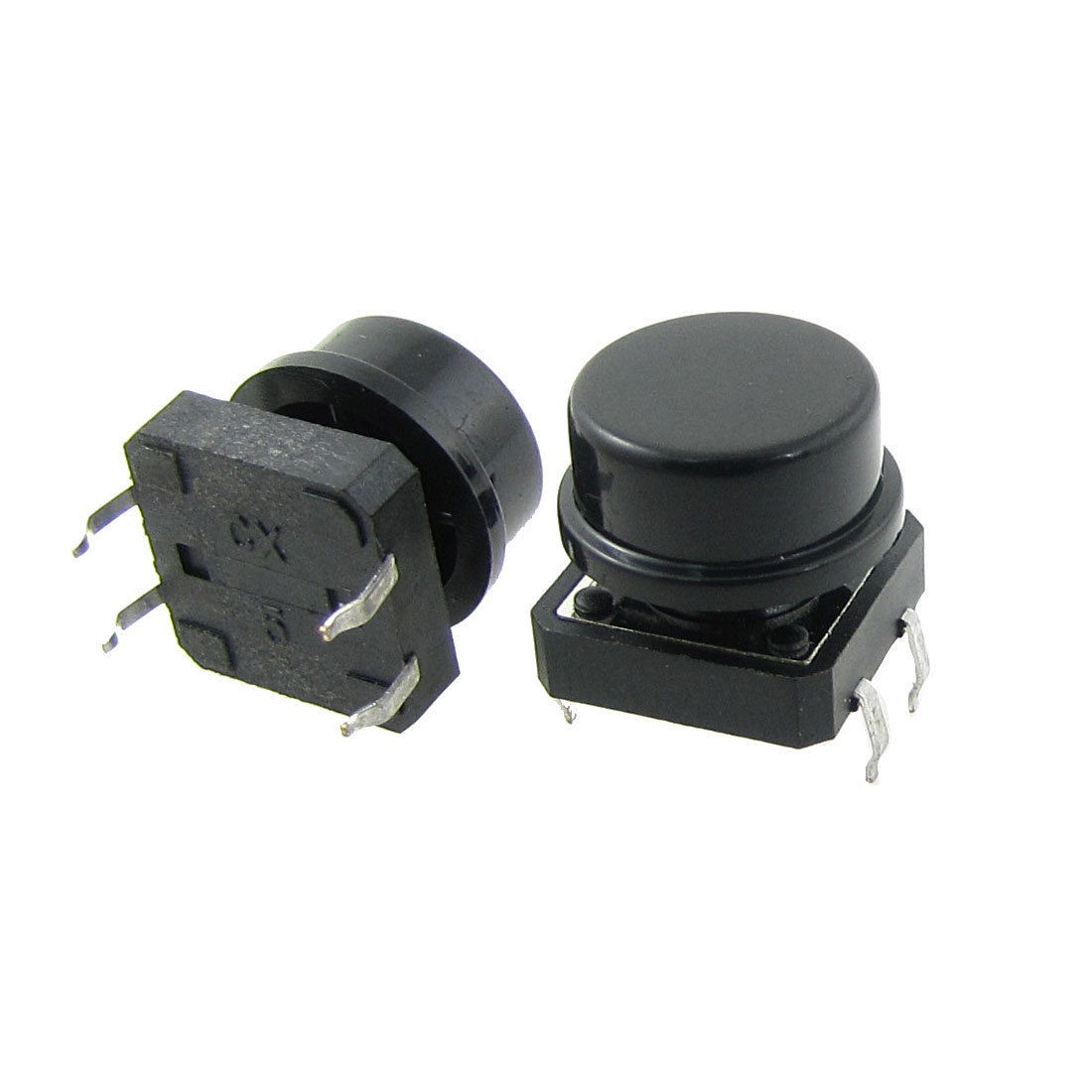 20 Pcs Panel Momentary Tact Push Button Switch 12 x 12mm x 11mm 4 Pin DIP w Cap