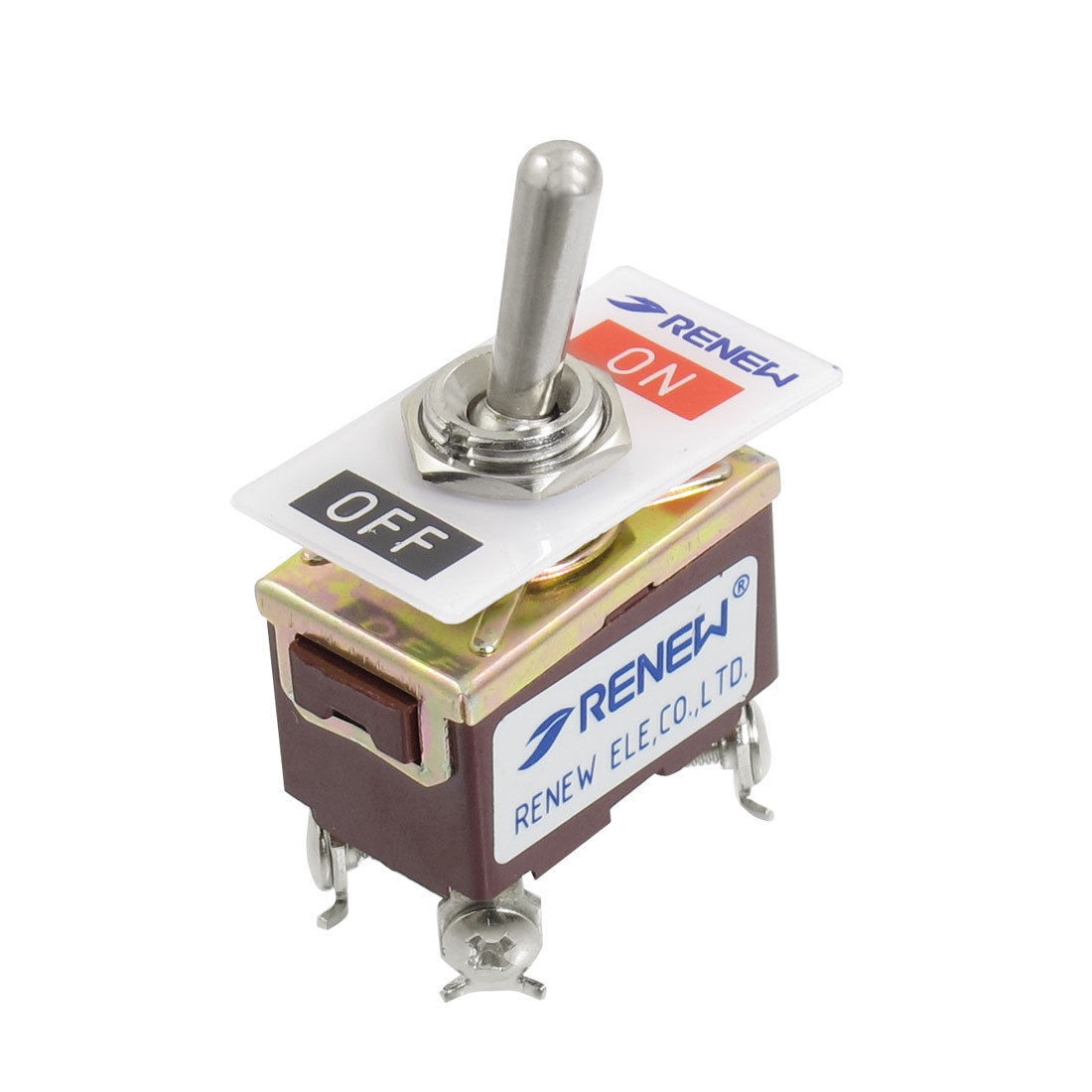 AC 250V/15A 125V/20A 4 Screw Terminals On-Off 2 Position DPST Toggle Switch