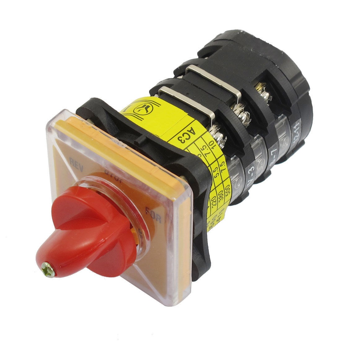 Latching 12 Terminals AC 380V 25A 3 Position Cam Combination Changeover Switch